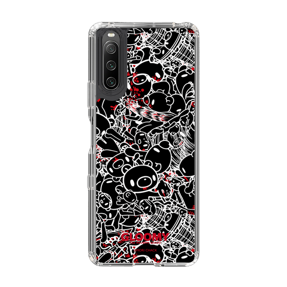Slim Protection Case［ Gloomy - Pattern - Black ］