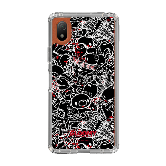 Slim Protection Case［ Gloomy - Pattern - Black ］