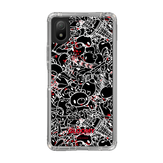 Slim Protection Case［ Gloomy - Pattern - Black ］