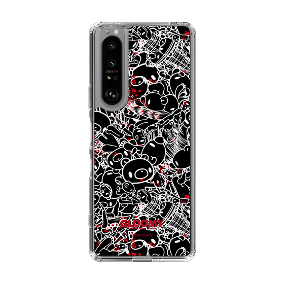 Slim Protection Case［ Gloomy - Pattern - Black ］
