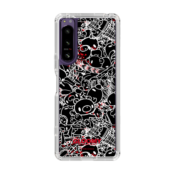 Slim Protection Case［ Gloomy - Pattern - Black ］