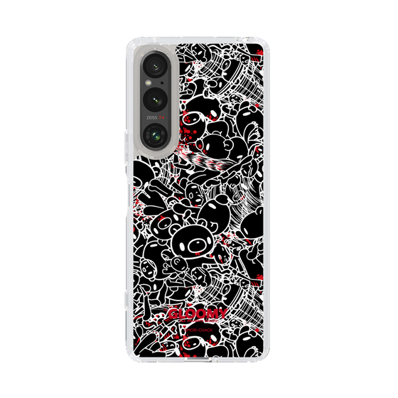 Slim Protection Case［ Gloomy - Pattern - Black ］