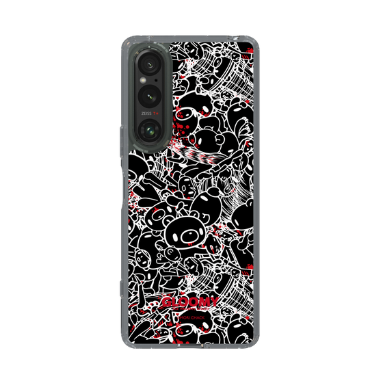 Slim Protection Case［ Gloomy - Pattern - Black ］