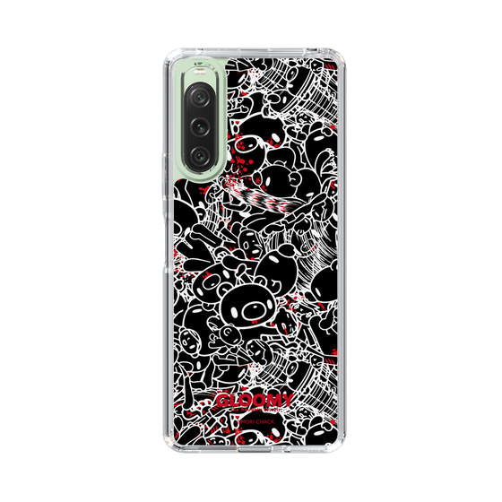 Slim Protection Case［ Gloomy - Pattern - Black ］