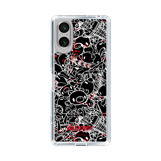 Slim Protection Case［ Gloomy - Pattern - Black ］