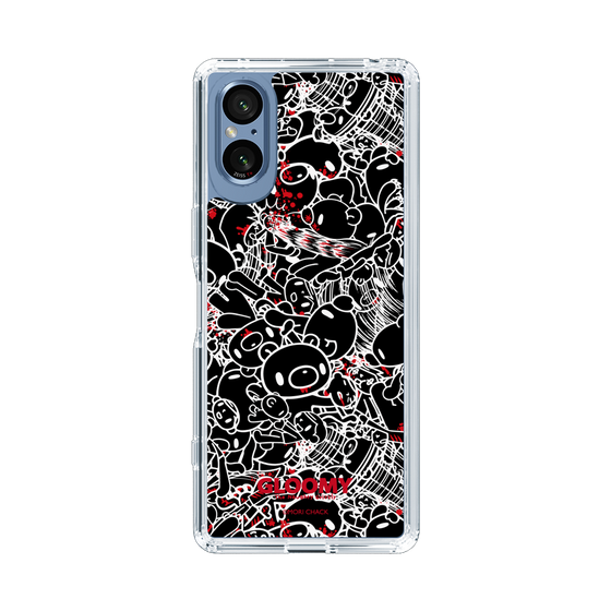 Slim Protection Case［ Gloomy - Pattern - Black ］