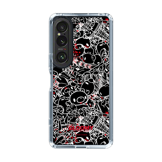 Slim Protection Case［ Gloomy - Pattern - Black ］