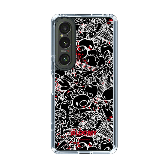 Slim Protection Case［ Gloomy - Pattern - Black ］