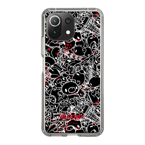 Slim Protection Case［ Gloomy - Pattern - Black ］