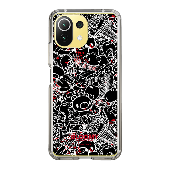Slim Protection Case［ Gloomy - Pattern - Black ］