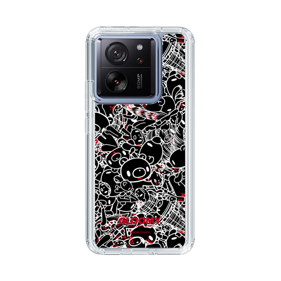 Slim Protection Case［ Gloomy - Pattern - Black ］