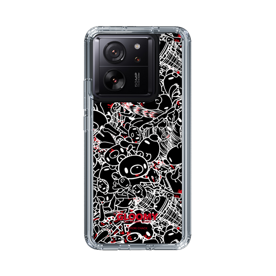 Slim Protection Case［ Gloomy - Pattern - Black ］