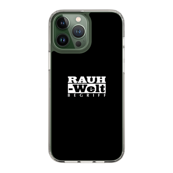 Slim Protection Case［ RAUH-Welt BEGRIFF - Logo - Black ］