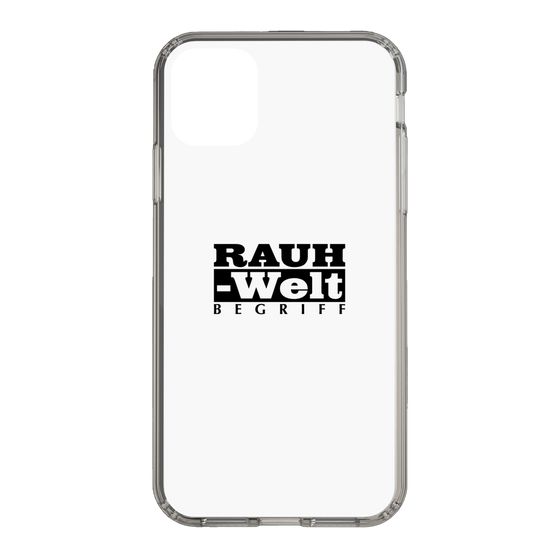 Slim Protection Case［ RAUH-Welt BEGRIFF - Logo - White ］
