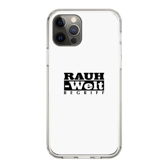 Slim Protection Case［ RAUH-Welt BEGRIFF - Logo - White ］
