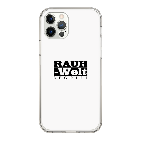 Slim Protection Case［ RAUH-Welt BEGRIFF - Logo - White ］