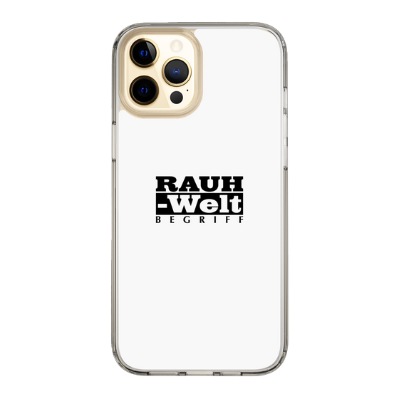 Slim Protection Case［ RAUH-Welt BEGRIFF - Logo - White ］