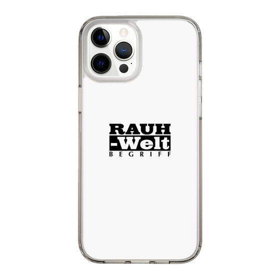 Slim Protection Case［ RAUH-Welt BEGRIFF - Logo - White ］