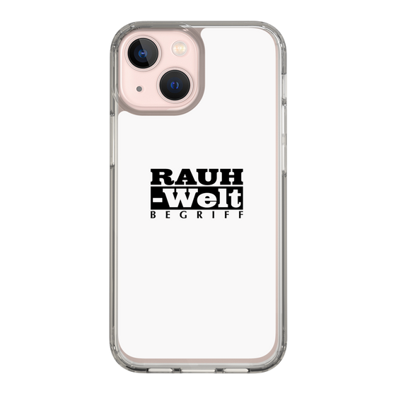 Slim Protection Case［ RAUH-Welt BEGRIFF - Logo - White ］