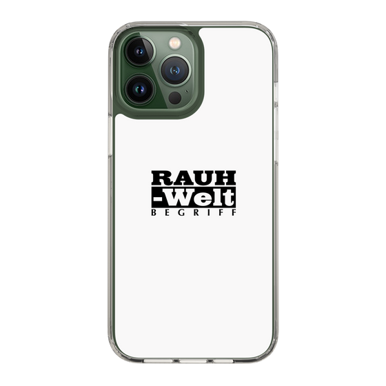 Slim Protection Case［ RAUH-Welt BEGRIFF - Logo - White ］