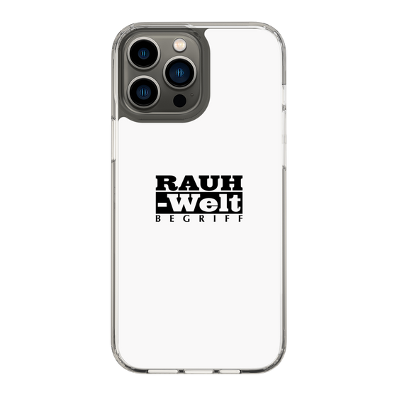 Slim Protection Case［ RAUH-Welt BEGRIFF - Logo - White ］