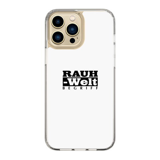 Slim Protection Case［ RAUH-Welt BEGRIFF - Logo - White ］