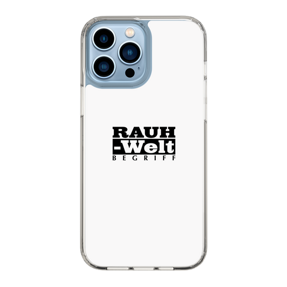 Slim Protection Case［ RAUH-Welt BEGRIFF - Logo - White ］