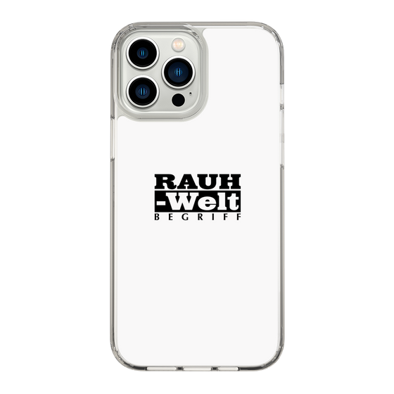 Slim Protection Case［ RAUH-Welt BEGRIFF - Logo - White ］
