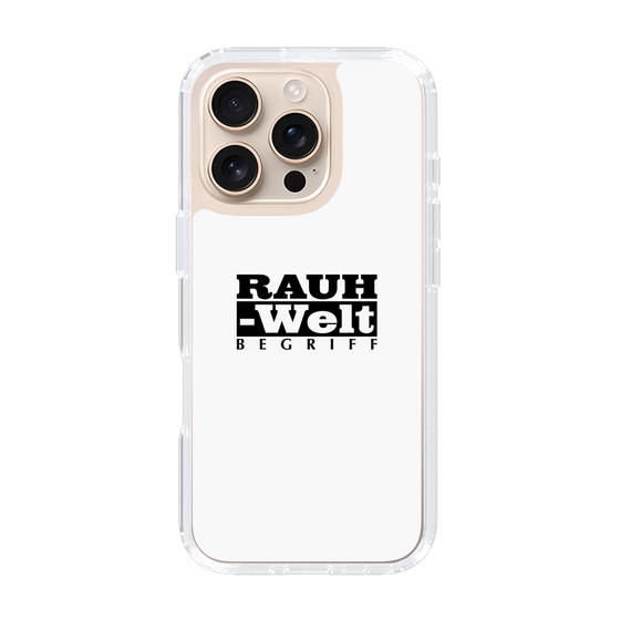 Slim Protection Case［ RAUH-Welt BEGRIFF - Logo - White ］