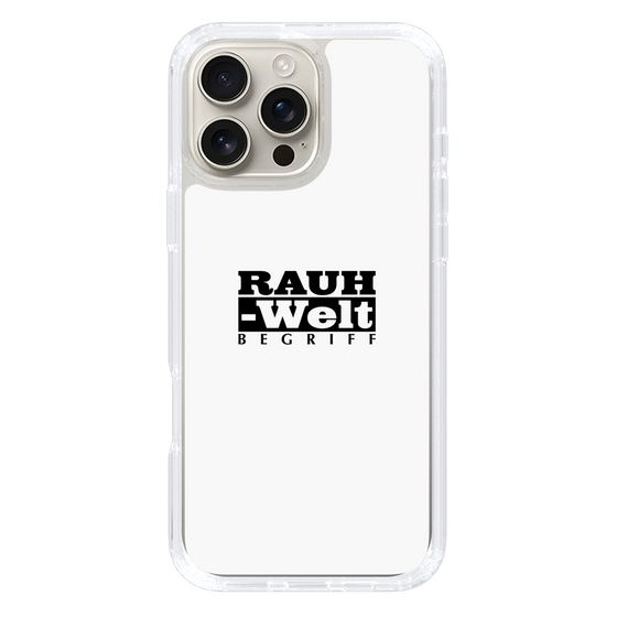 Slim Protection Case［ RAUH-Welt BEGRIFF - Logo - White ］