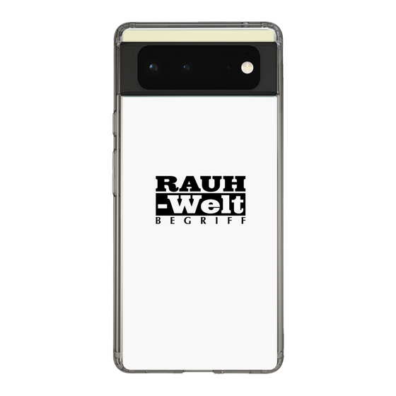 Slim Protection Case［ RAUH-Welt BEGRIFF - Logo - White ］
