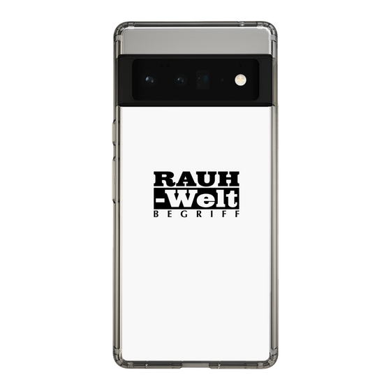 Slim Protection Case［ RAUH-Welt BEGRIFF - Logo - White ］