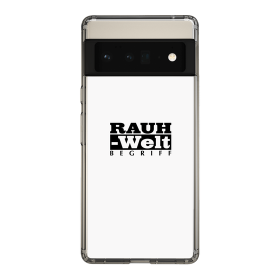Slim Protection Case［ RAUH-Welt BEGRIFF - Logo - White ］