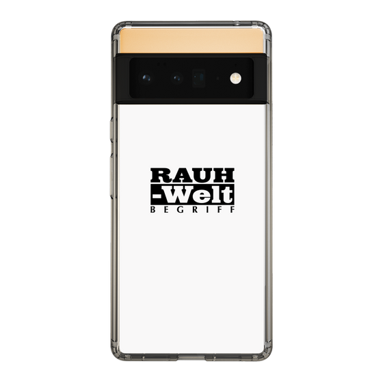 Slim Protection Case［ RAUH-Welt BEGRIFF - Logo - White ］