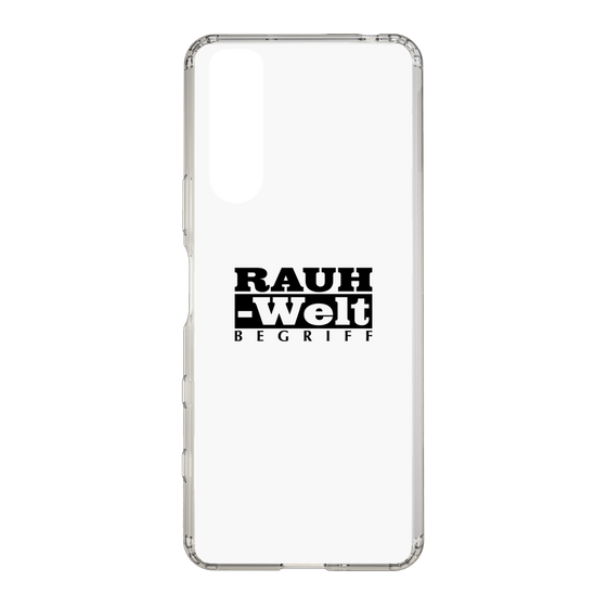 Slim Protection Case［ RAUH-Welt BEGRIFF - Logo - White ］