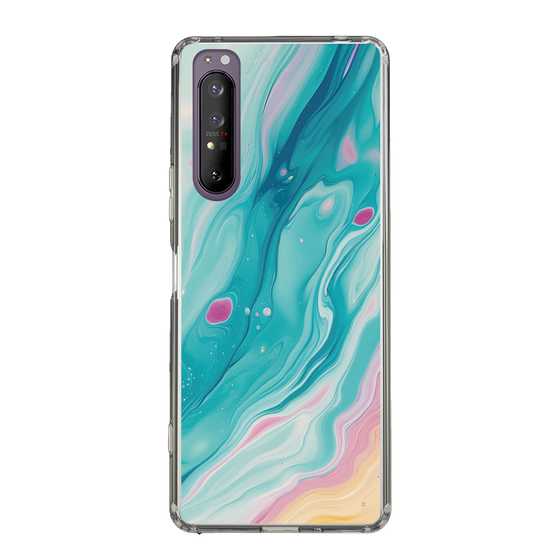 Slim Protection Case［ Color Rain - Original - Serene Wave ］