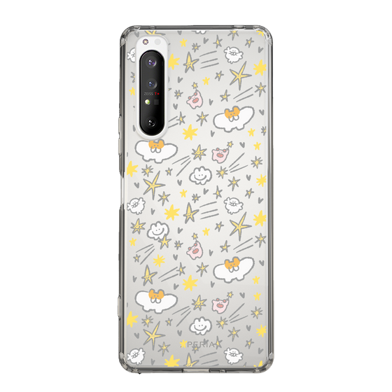Slim Protection Case［ Mokumoku-chan - Stars ］
