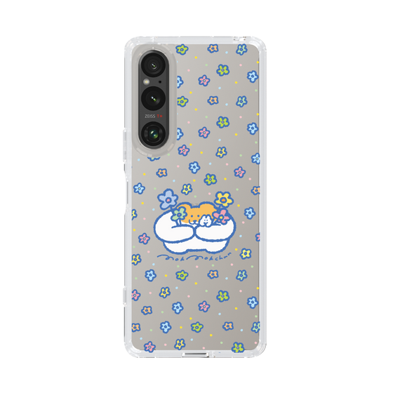 Slim Protection Case［ Mokumoku-chan - Flowers ］