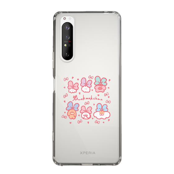 Slim Protection Case［ Mokumoku-chan - Ribbons ］