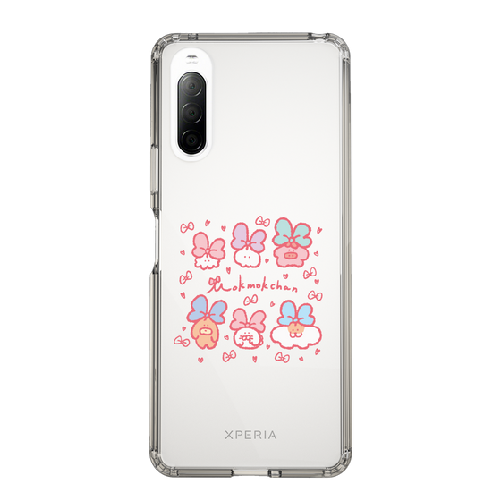 Slim Protection Case［ Mokumoku-chan - Ribbons ］