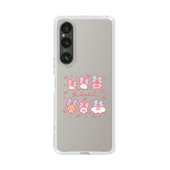 Slim Protection Case［ Mokumoku-chan - Ribbons ］