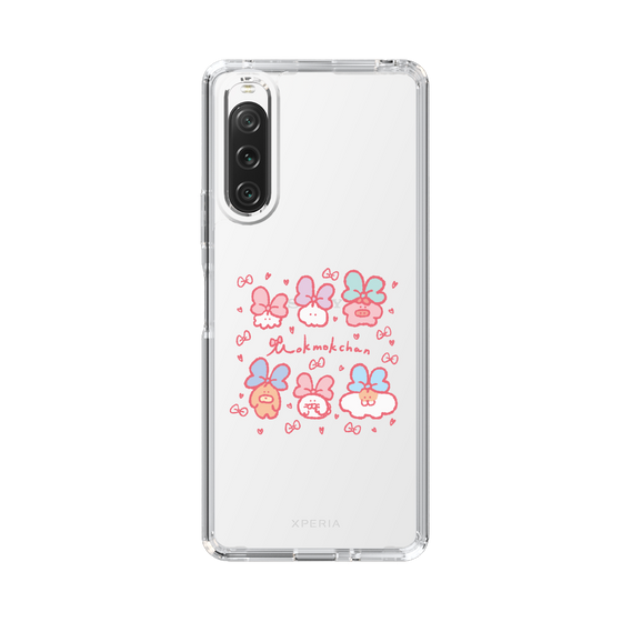 Slim Protection Case［ Mokumoku-chan - Ribbons ］
