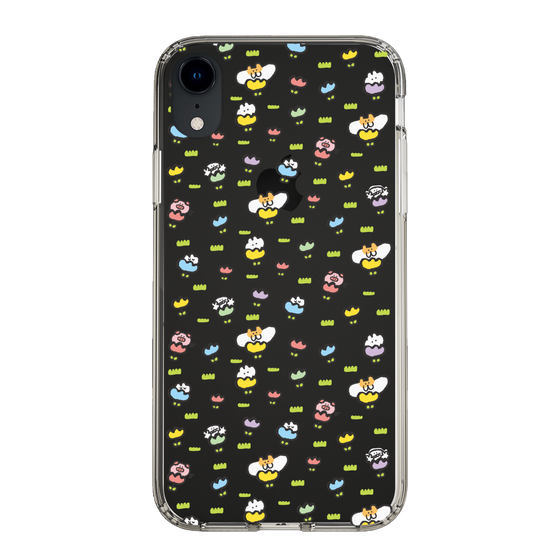 Slim Protection Case［ Mokumoku-chan - Flower - All-over Pattern ］