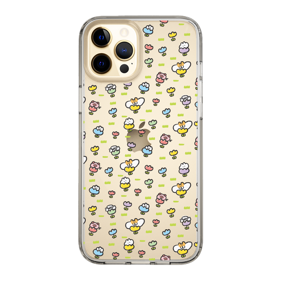 Slim Protection Case［ Mokumoku-chan - Flower - All-over Pattern ］