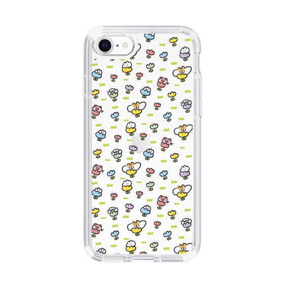 Slim Protection Case［ Mokumoku-chan - Flower - All-over Pattern ］