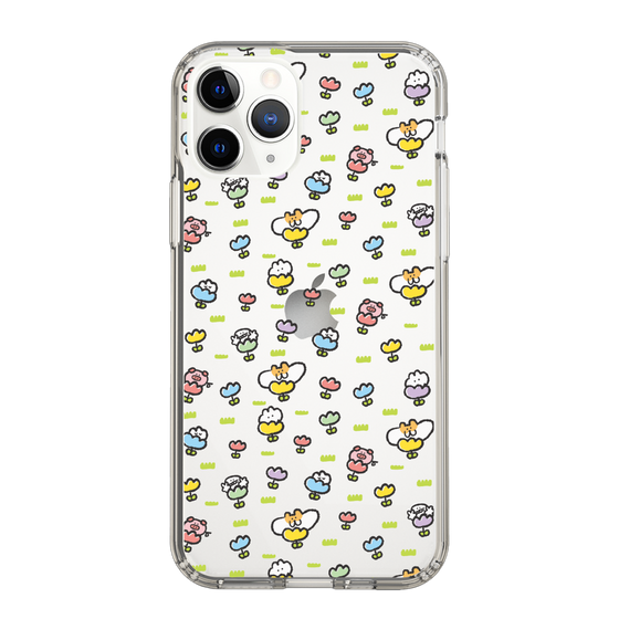 Slim Protection Case［ Mokumoku-chan - Flower - All-over Pattern ］