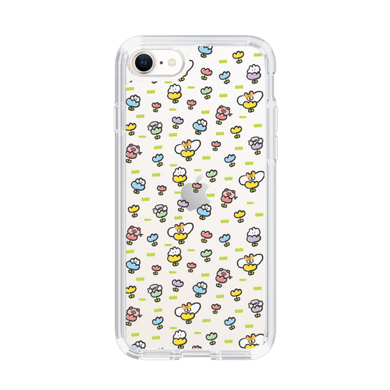 Slim Protection Case［ Mokumoku-chan - Flower - All-over Pattern ］