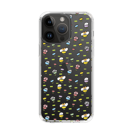 Slim Protection Case［ Mokumoku-chan - Flower - All-over Pattern ］