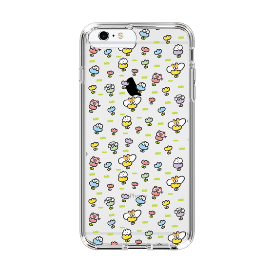Slim Protection Case［ Mokumoku-chan - Flower - All-over Pattern ］