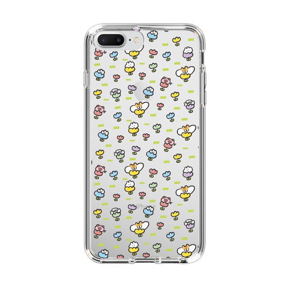 Slim Protection Case［ Mokumoku-chan - Flower - All-over Pattern ］